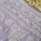 Lavendar Sanah Handcrafted Lucknowi Chikankari Saree