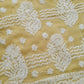Olive Green Sanah Handcrafted Lucknowi Chikankari Saree