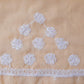 Light Peach Sanah Handcrafted Lucknowi Chikankari Saree