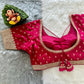 Rainbow Sequin Butti & Zari Embroidered Designer Blouse- Plus Size