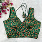 Green Silk Thread Embroidered Designer Blouse