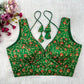 Green Silk Thread Embroidered Designer Blouse