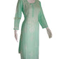 Zaarah Seagreen Handcrafted Soft Modal Cotton Chikankari Kurti