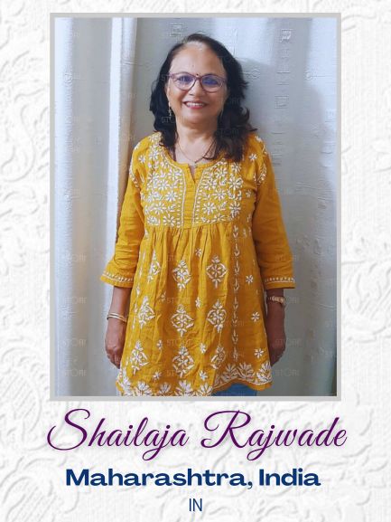 Mustard Yellow Slub Cotton Handcrafted Chikankari Short Kurti