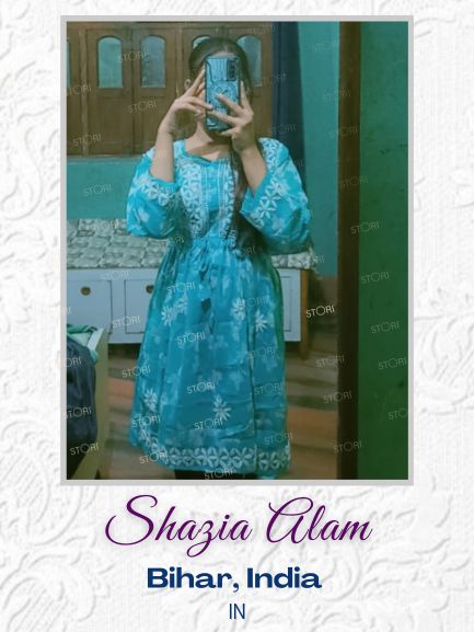 Shazia Alam in STORI Chikan Short Kurti