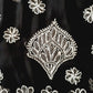 Adila Black Short Georgette Chikankari Kurti With Bell Sleeves