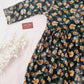 Green Printed Floral Georgette Short Chikankari Kurti With Dori