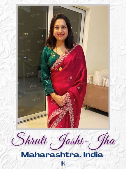 Shruti Jha in STORI Green Blouse