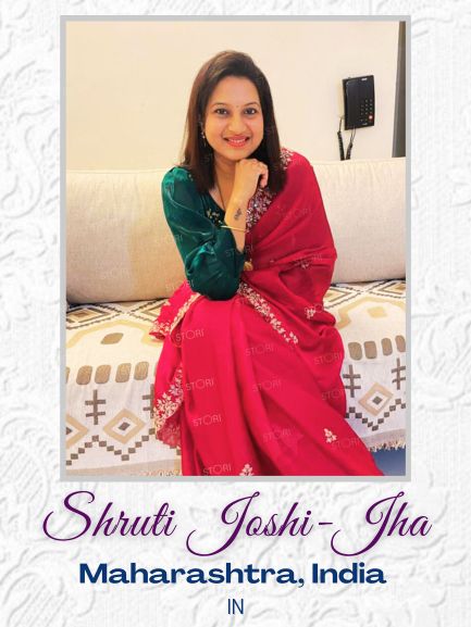 Shruti Jha in STORI Green Blouse