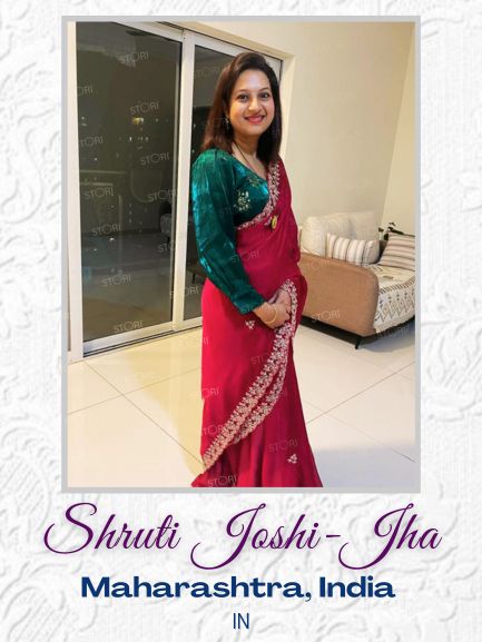 Shruti Jha in STORI Green Blouse