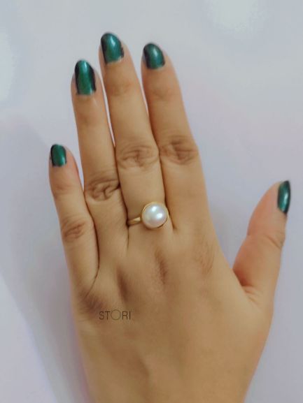 Maahika Freshwater Natural Pearl Finger Ring