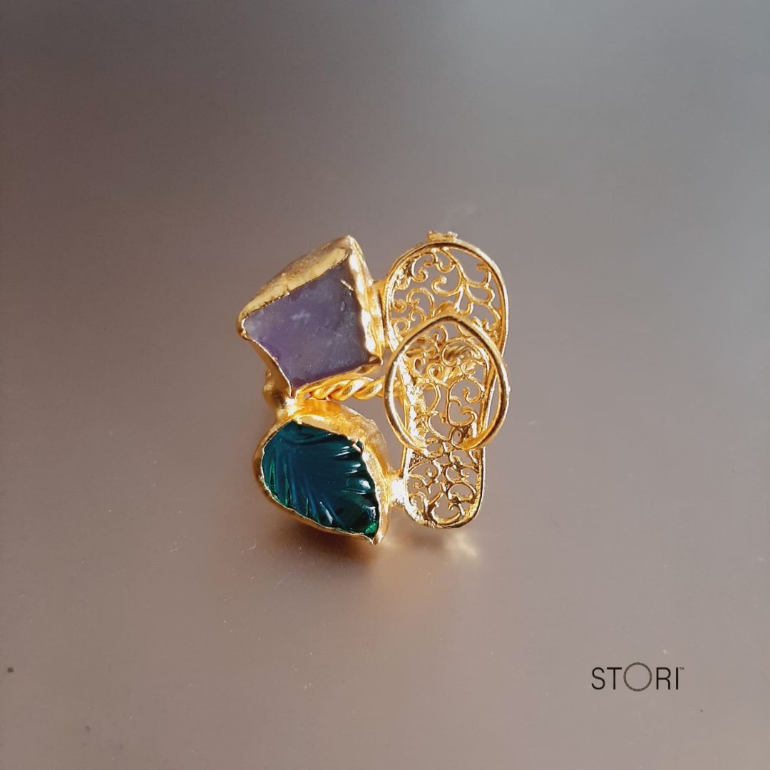 Beach Treasure Flip Flop Ring