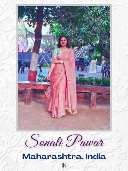 Sonali Pawar in Multicolor Sequin and Zari Embroidered Designer Georgette Blouse- Plus Size