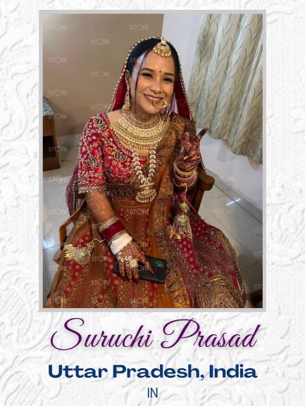 Suruchi Prasad in Heavy Embroidered Designer Velvet Bridal Blouse