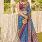 Shop Blue Patola Silk Saree for Wedding at STORI