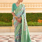 Best Peacock Green Patola Silk Saree Online in India