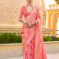 Best Light Peach Patola Silk Saree Online in India