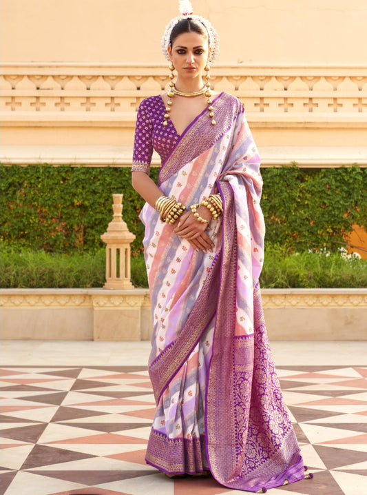 Best Purple Patola Silk Saree Online in India