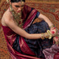 Best Navy Blue Patola Silk Saree Online in India