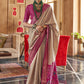 Best Beige Patola Silk Saree Online in India