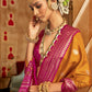 Best Mustard Yellow Patola Silk Saree Online in India