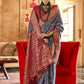 Best Grey Patola Silk Saree Online in India