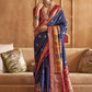 Best Navy Blue Patola Silk Saree Online in India