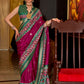 Shop Rani Pink Patola Silk Saree for Wedding at STORI