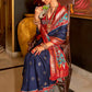 Shop Navy Blue Patola Silk Saree for Wedding at STORI