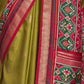 Shop Olive Green Patola Silk Saree for Wedding at STORI