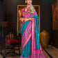 Shop Blue Patola Silk Saree for Wedding at STORI