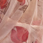Shop Light Pink Floral Organza Silk Saree Online - STORI