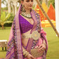 Shop Pink Patola Silk Saree for Wedding at STORI