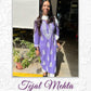 Tejal Mehta in Purple Soft Rayon Handcrafted Chikankari Kurti