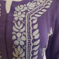 Purple Soft Rayon Handcrafted Chikankari Kurti