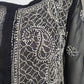 Black Short Georgette Chikankari Kurti With Bell Sleeves