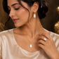 STORI Viha Shiny Natural Pearls Necklace & Earrings Set1