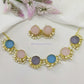 Nandini Multi Color Half Pearls Necklace Set