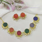 Nandini Multi Color Half Pearls Necklace Set