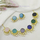 Nandini Multi Color Half Pearls Necklace Set