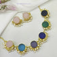 Nandini Multi Color Half Pearls Necklace Set