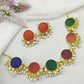 Nandini Multi Color Half Pearls Necklace Set