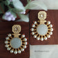 Kanika Carved Stone Meenakari Earrings