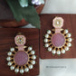 Kanika Carved Stone Meenakari Earrings