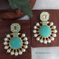 Kanika Carved Stone Meenakari Earrings