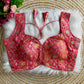 Rose pink Mahira Jacquard Sleeveless Blouse