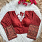 Ajrakh Long Sleeved Printed Cotton Blouse