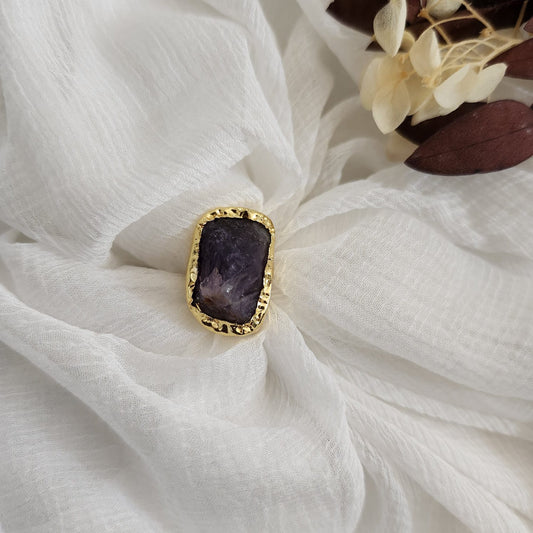 Shop Gemstone Golden Finger Rings Online- STORI