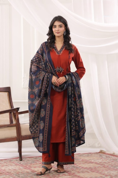 STORI Cotton Kurti Set for Office