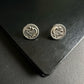 STORI Round Oxidised Silver Studs